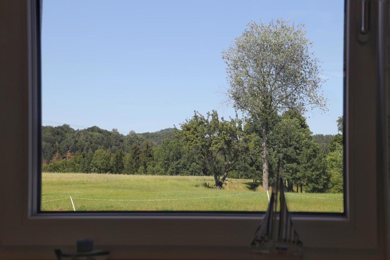 Auszeit Mit Weitblick In Der Saechsischen Schweiz - Kleiner Bauernhof Mit Tieren Und Wallbox Rathmannsdorf Eksteriør billede